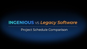 Project Schedule Comparison | INGENIOUS.BUILD vs LEGACY SOFTWARE | Construction Project Management