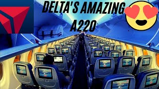 DELTA AIRLINES - AMAZING NEW AIRBUS A220 - Seattle (SEA) to Denver (DEN)