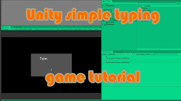 Unity simple typing game tutorial