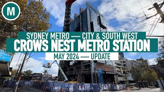 Crows Nest Metro Station — May 2024