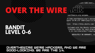 OverTheWire Bandit Walkthrough | Level 1 - 6