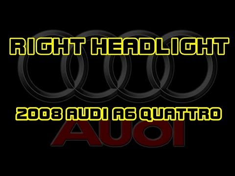 ⭐ 2008 Audi A6 Quattro - Replacing The Right Front Headlight Bulb