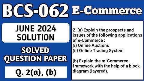 P2- 2(a), (b) | BCS 062 June 2024 Solution | BCS062 Solved Question Paper | Bcs62 Important Question
