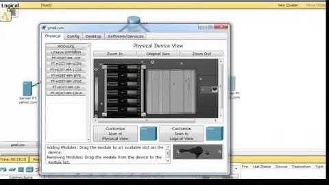 Making DHCP, DNS, E-Mail Server Configuration using Packet Tracer