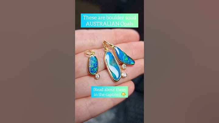 Do you know what is so special about Australian Opals❓️