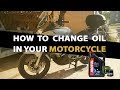 How to Change the Oil in Your Motorcycle DIY Honda XL Varadero