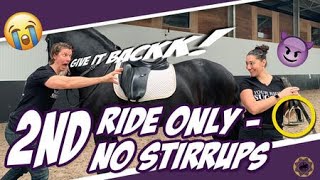 2Nd Ride For Husband No Stirrups Please Stay On - Dressage Mastery Tv Episode 320