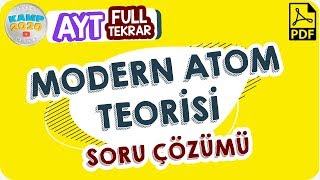 Modern Atom Teorisi Soru Çözümü Ayt Full Tekrar Kampı 2020