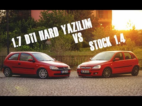 1.7 DTI hard yazılım vs stock 1.4  Opel Corsa C