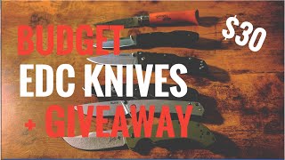 Which knife will win? Budget ($30) EDC knife challenge  | initial impressions + GIVEAWAY by Trent Moore 312 views 5 years ago 12 minutes, 37 seconds