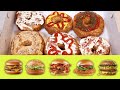 Fast Food Donuts [Big Mac, Baconator, Spicy Chicken, Double Cheese, Mozza Burger, McChicken]