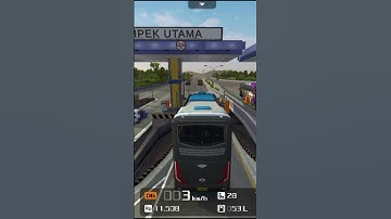 welcome pintu tol cikampek utama#bussimulatorindonesia#jalantol