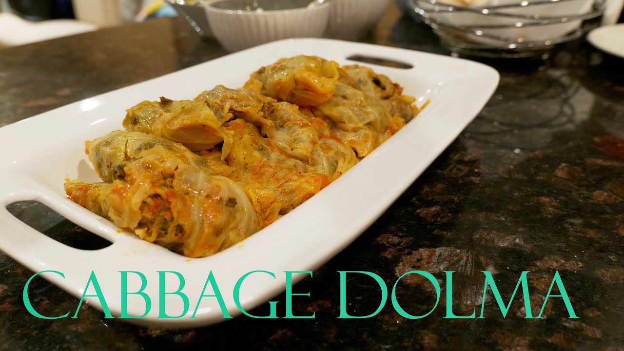 How to make Stuffed Cabbage Dolma and Salad Armenian Persian YouTube