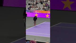 2022 WTA finals Coco serve practice