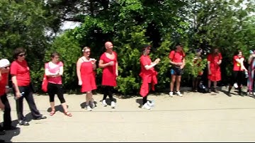 ICH 2010 Tbilisi H3 - Red Dress Circle, Flour distribution,