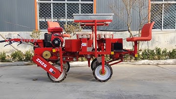 Gasoline Power 4-Line Onion Seedling Transplanter