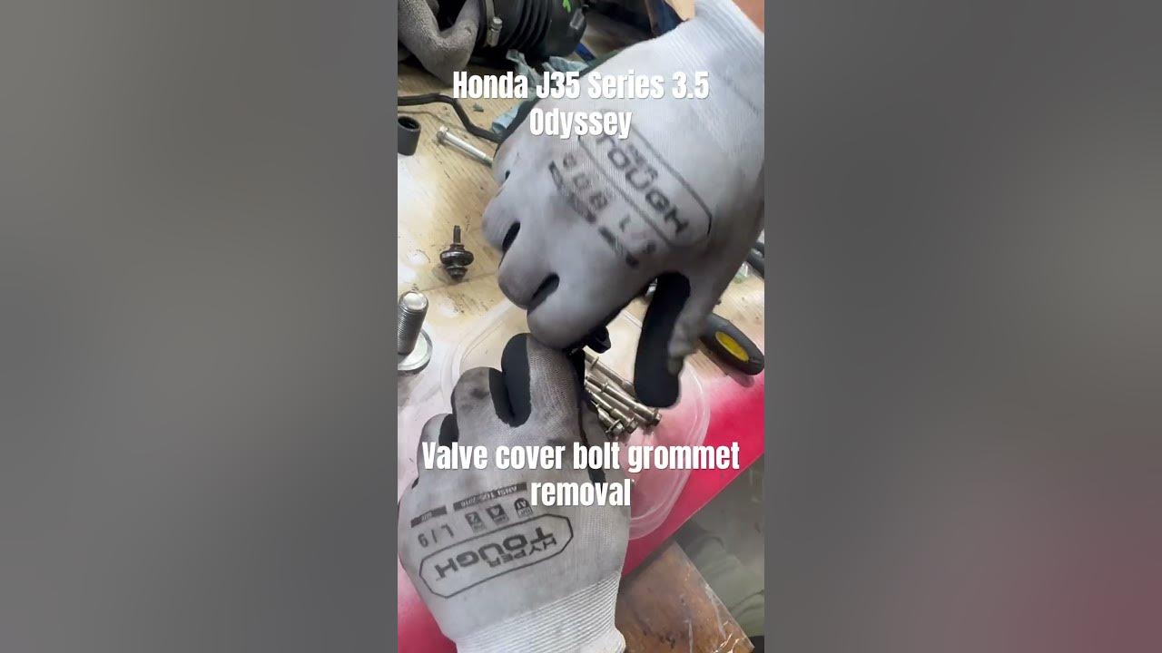 Removing old valve cover bolt grommets honda odyssey 3 5 j35 youtube