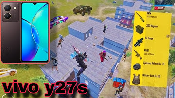 vivo y27s 🔥[pubg test] Fps? Way to game