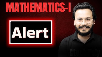 Alert Mathematics-I | 1st Semester Exam BTEUP 2025