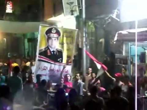 مسيره ابو زعبل لتأييد الجيش 6 9 2013