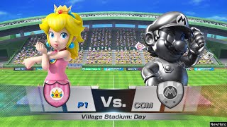 Mario Sports Superstars - Peachdaisytoads Vs. Metal Mariobowserspikes