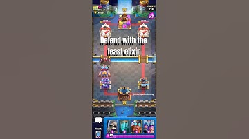Defend this push with the least elixir! Comment down below. Pt. 1 #clashroyale #aceofspades