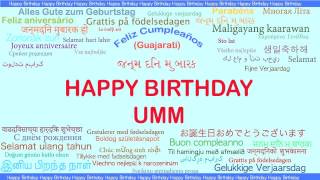 Umm   Languages Idiomas - Happy Birthday