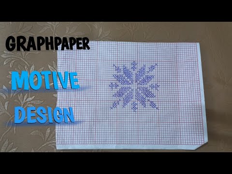 How to Draw Easy Pattern on Graph Paper Step by Step. graphpaper Work, handmade, counting paper,