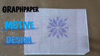 How to Draw Easy Pattern on Graph Paper Step by Step. graphpaper Work, handmade, counting paper,