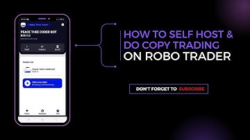 How to self host your Robot From Automation and Copy Trading in Robotrader | Mobile Robot Mentor