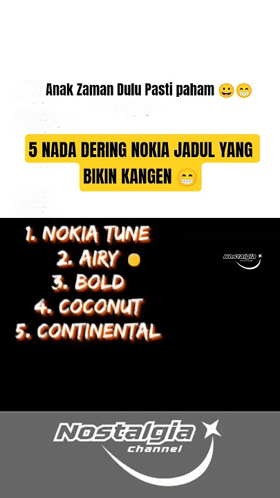 5 Nada dering Nokia Jadul 😁 #nostalgia #anak90an #masalalu #masasekolah #kenangan #shorts
