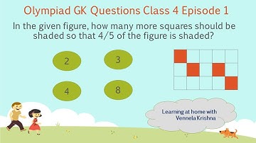 GK Olympiad Quiz(IGKO) for Class 4 (Level 1 & Level 2 exams) Episode 1