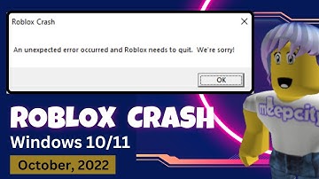How to Fix Roblox Crash "An Unexpected error Occurred" - (April 2023)