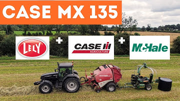 Case  MX. 135 + Welger + Mc Hale inline wrapper