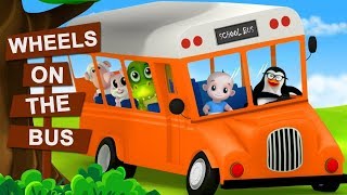 orange wheels on the bus nursery rhymes for babies kids rhymes by junior squad
