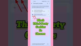 How to blocked third party cookies in google chrome ||#viral #shorts #techarnit