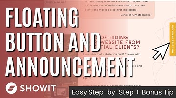How to Add a Floating CTA Button in Showit (Easy Tutorial for Sales Pages!)