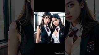 Meet the AI girls in stunning school uniforms | Cute Teen Team Up