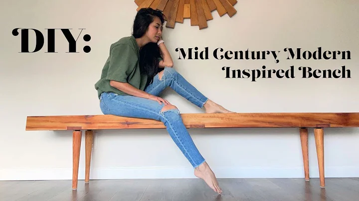How To Turn Floor Decking Lumber into a DIY Mid Century Modern Bench
