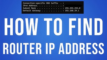 How To Find Router IP Address Using Command Prompt