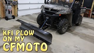 KFI PLOW installation on my CFMOTO by The Cook Family Homestead 442 views 3 months ago 7 minutes, 5 seconds