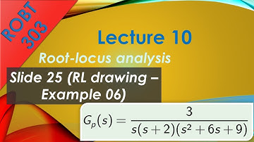 ROBT 303 - Lecture 10.03 - Root-Locus analysis: RL drawing example 06 (Slide 25)