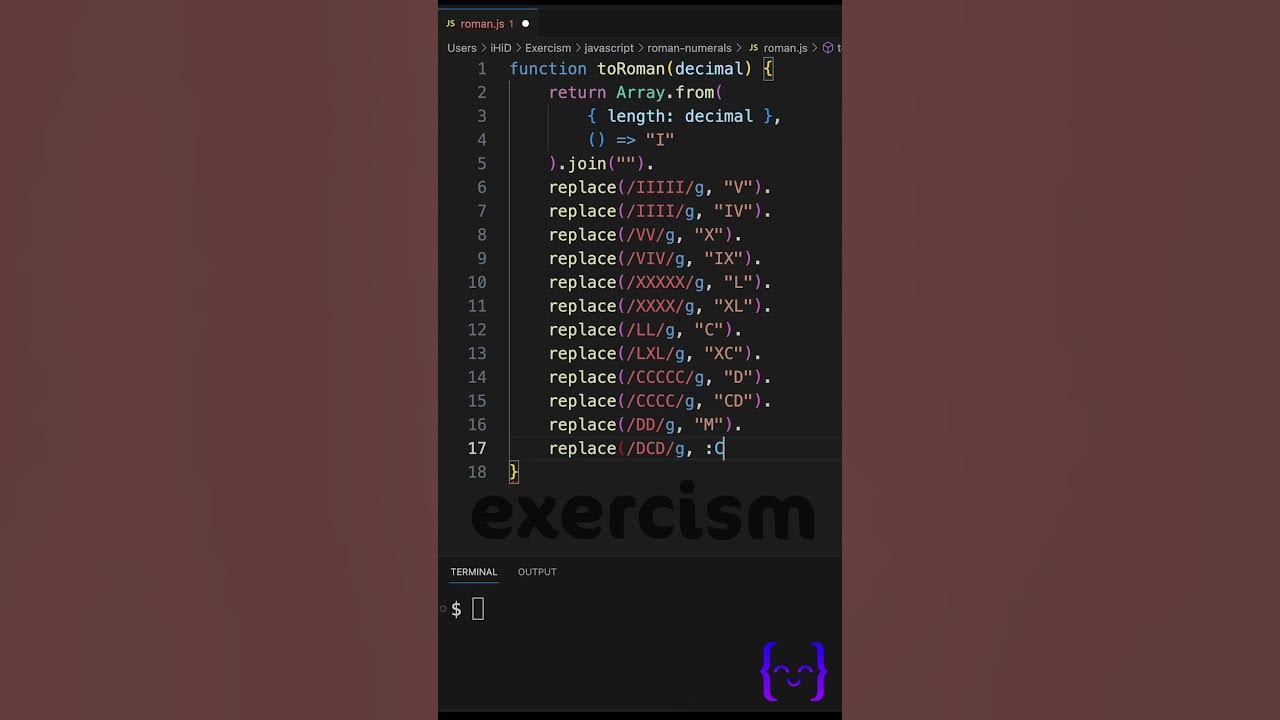 convert-arabic-numbers-to-roman-numerals-javascript-shorts