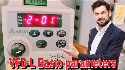 Delta VFD-L Drive Basic parameters