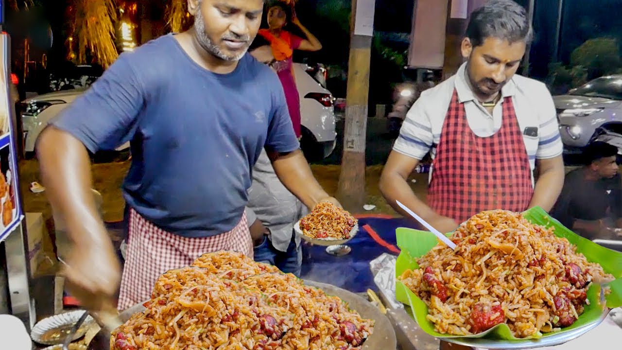 Roadside Delicious Chicken Fried Rice Making In Vizag | How To Make Chicken Fried Rice | Street Food | KikTV Network