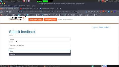 Blind OS command injection with out-of-band data exfiltration