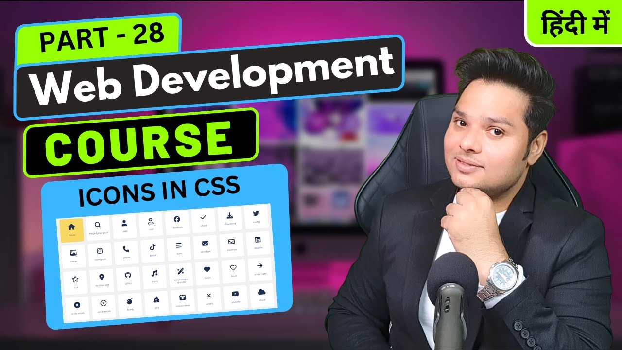 Icons In CSS | Web Development Course Part - 28 - YouTube