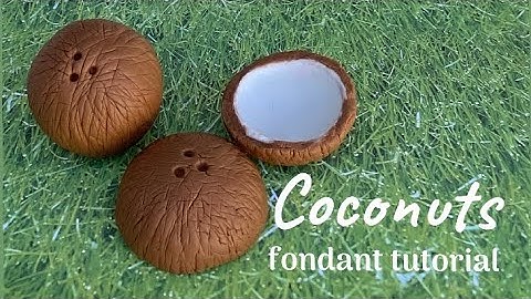 How to make fondant COCONUTS