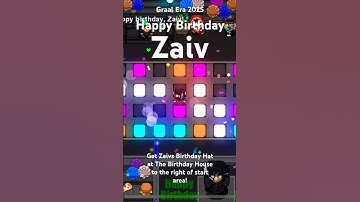 Graal Era | Get Zaivs Hat At The Birthday House Now!