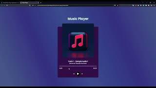 Simple Music Player Application in JavaScript DEMO screenshot 5